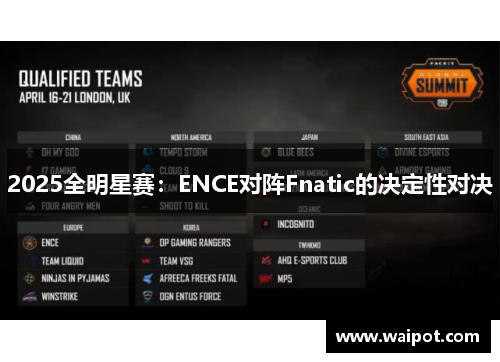 2025全明星赛：ENCE对阵Fnatic的决定性对决